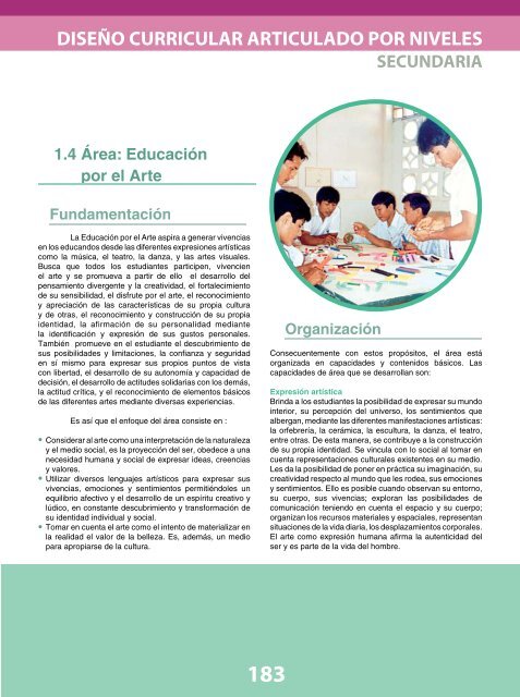 Diseño Curricular Nacional - Ministerio de Educación