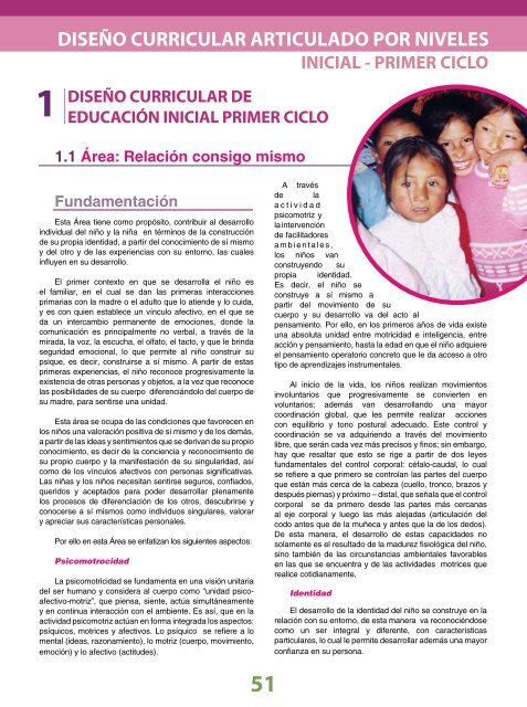 Diseño Curricular Nacional - Ministerio de Educación