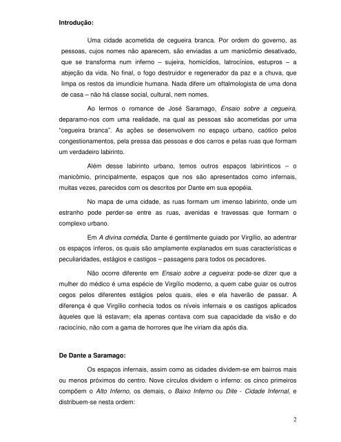 intertextualidades em ensaio sobre a cegueira - Intranet.fia.edu.br