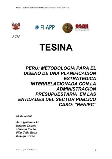 metodologia para el diseño de una planificacion ... - aura quiñones li