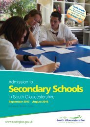 Admission to secondary school booklet 2014-15 - South ...