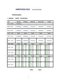 ANÃSTHESIE 2013 Version 23-01-2013 Rotationsplan