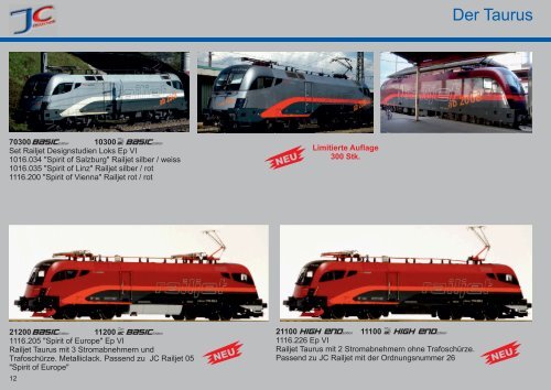 Neuheitenprospekt 2012 - Fertigmodelle