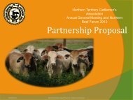 Partnership Proposal - Northern Territory Cattlemen's Association