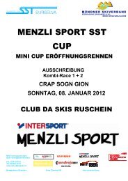 MENZLI SPORT SST CUP - SST Surselva