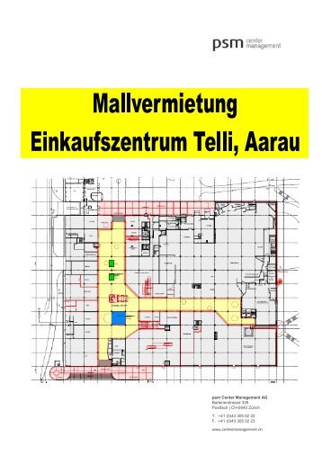 Dokumentation Mallvermietung - Einkaufszentrum Telli Aarau