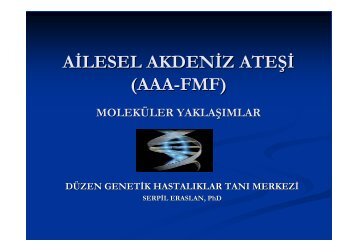 AÄ°LESEL AKDENÄ°Z ATEÅÄ° (AAA-FMF) - DÃ¼zen Laboratuvarlar Grubu