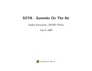 SOTA - Summits On The Air - jaakko Site