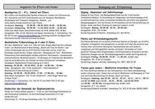 Programm September 2009 bis Februar 2010 - Lutherische ...