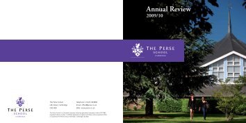 Annual Review 2009/10 - The Perse School