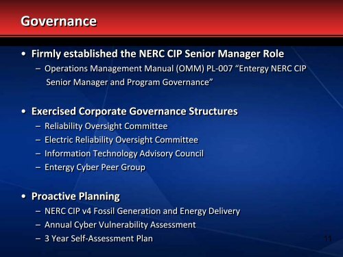 CIP vs Non-CIP - Entergy - SERC Home Page