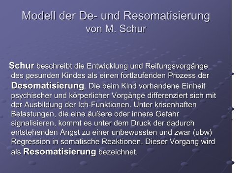 Aktuelle psychosomatische Krankheitsmodelle