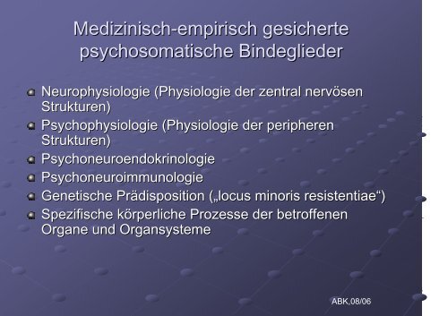 Aktuelle psychosomatische Krankheitsmodelle