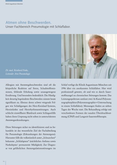 Download QualitÃ¤tsbericht 2006 - Klinik Augustinum