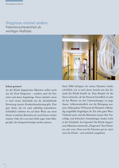 Download QualitÃ¤tsbericht 2006 - Klinik Augustinum