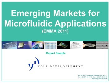 Emerging Markets for Microfluidic Applications - I-Micronews
