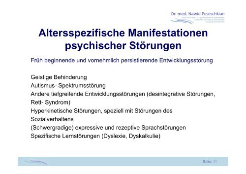 Psychische Störungen bei Kindern und Jugendlichen