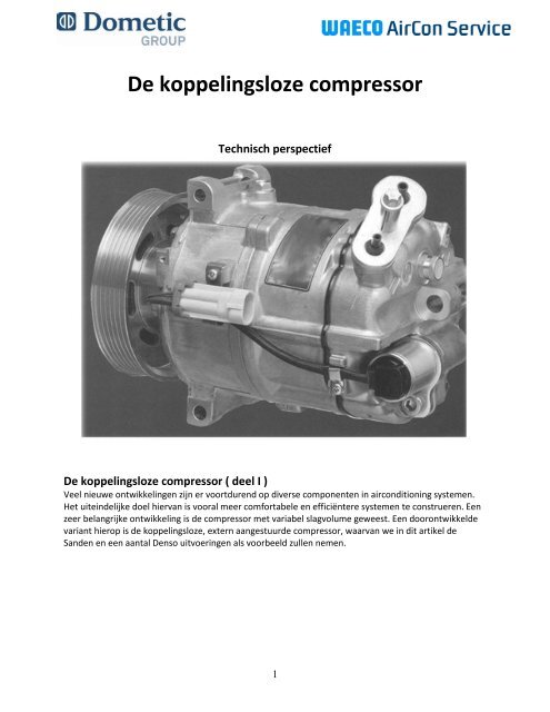 De koppelingsloze compressor - WAECO - AirCon Service