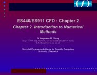 ES440/ES911 CFD : Chapter 2 - School of Engineering - University ...