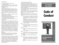 Code of Conduct - East Meadow School District