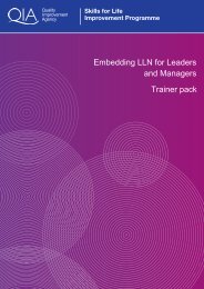 Embedding LLN for Leaders and Managers Trainer pack