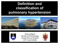 Greg Calligaro Definition and classification of pulmonary hypertension