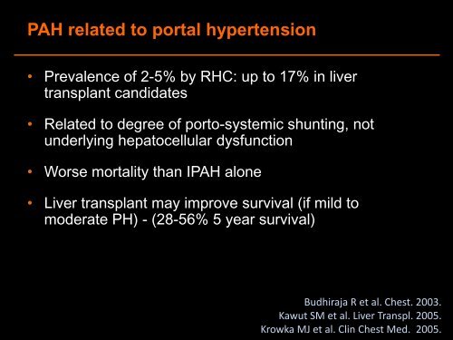 Greg Calligaro Definition and classification of pulmonary hypertension