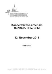 Kooperatives Lernen im DaZ/DaF- Unterricht 12. November 2011
