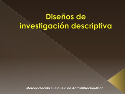 MERCA 3 capitulo 8 Disenos de investigacion descriptiva - Rescate ...