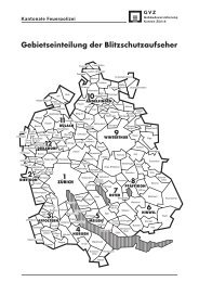 Gebietseinteilung der Blitzschutzaufseher - Spenglerei Venzin AG
