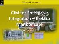 AM 3_CIM for Enterprise Integration_Elektro Maribor Case ... - CIMug