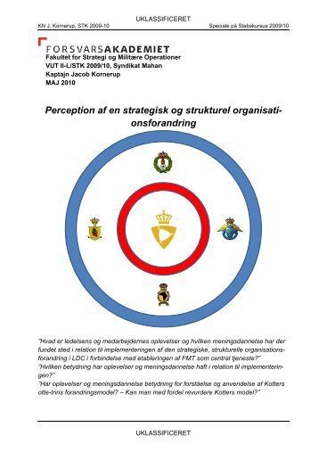 Perception af en strategisk og strukturel organisationsforan