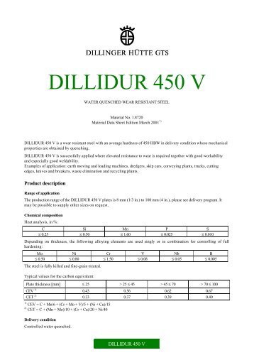 DILLIDUR 450 V