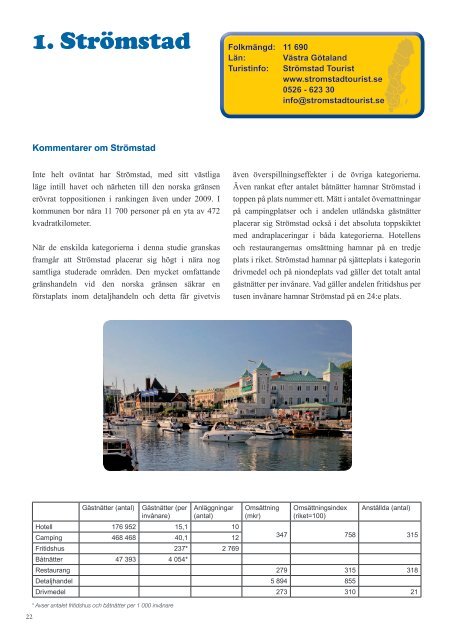 Besöksnäringen i Sverige - Älvdalens kommun