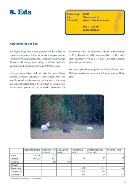 Besöksnäringen i Sverige - Älvdalens kommun