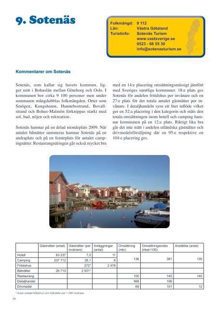 Besöksnäringen i Sverige - Älvdalens kommun