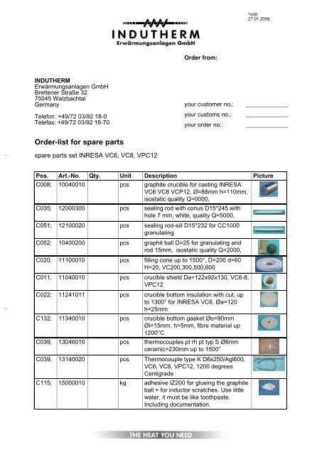 VTL07_00_GB_mit Bild - Indutherm-ErwÃ¤rmungsanlagen GmbH