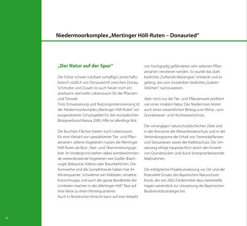 Jahresbericht 2010 - Bayerischer Naturschutzfonds - Bayern