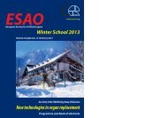 ESAO Winter School 2013