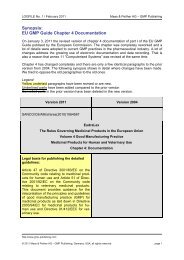 Synopsis: EU GMP Guide Chapter 4 Documentation - GMP Publishing