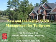 Weed Presentation - TurfFiles - North Carolina State University