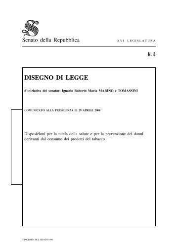 DISEGNO DI LEGGE - Senato della Repubblica