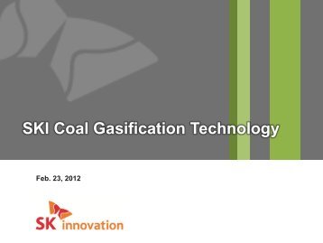 SKI Coal Gasification Technology - Expert Group on Clean Fossil ...