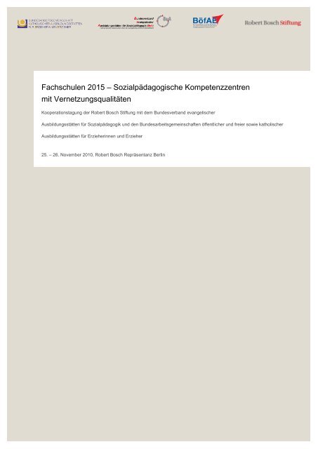 Fachschulen 2015 - Bundesverband evangelischer ...