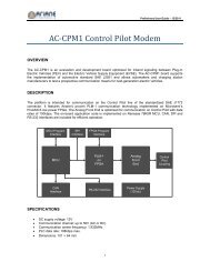 AC-CPM1 User Guide - Ariane Controls