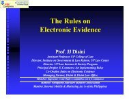 The Rules on Electronic Evidence - gepcset