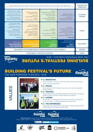 building festival's future - Festival Housing
