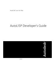 AutoLISP Developer's Guide (.pdf) - Documentation & Online Help