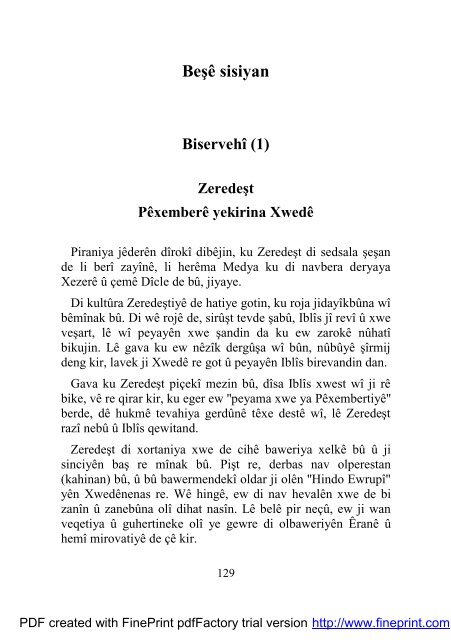 zdÃ Ë zdiyetÃ li Â«iyayÃ KurmÃnc - Pen-Kurd