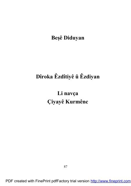 zdÃ Ë zdiyetÃ li Â«iyayÃ KurmÃnc - Pen-Kurd